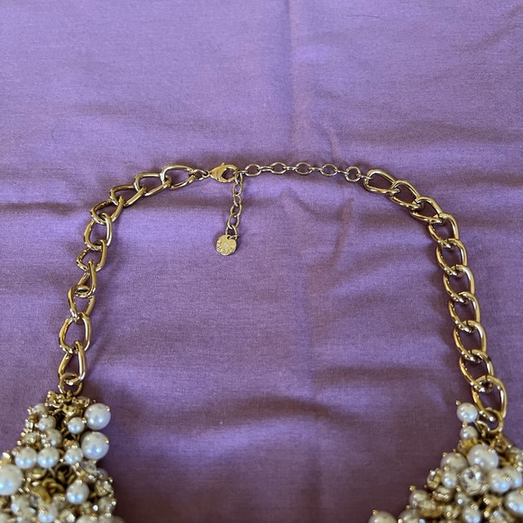 Talbots Pearl, Crystals Adjustable Necklace!!! - Picture 3 of 4